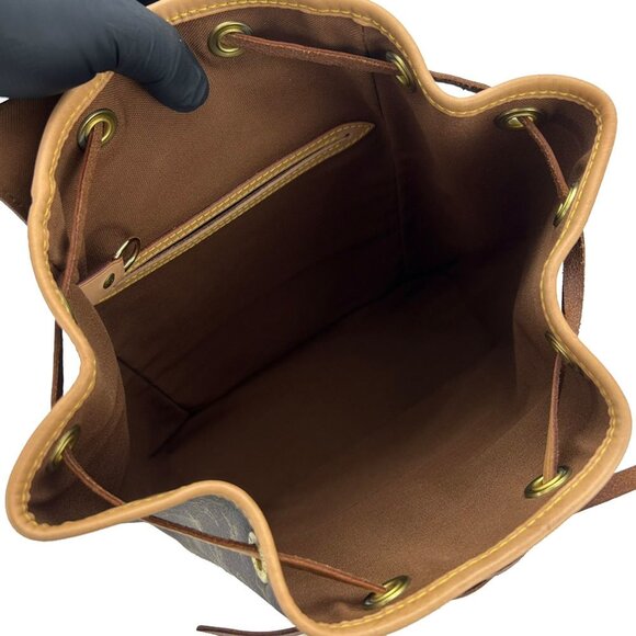 LOUIS VUITTON Brown Monogram Leather Backpack - Picture 3 of 9